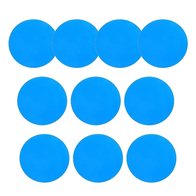 Maoww Cour Extérieure Cour Arrière Anneau de Natation Piscine Baignoire Patch de Réparation Bateau Gonflable Sofa Canot Patchs Adhérence Forte Rond 10 Pcs