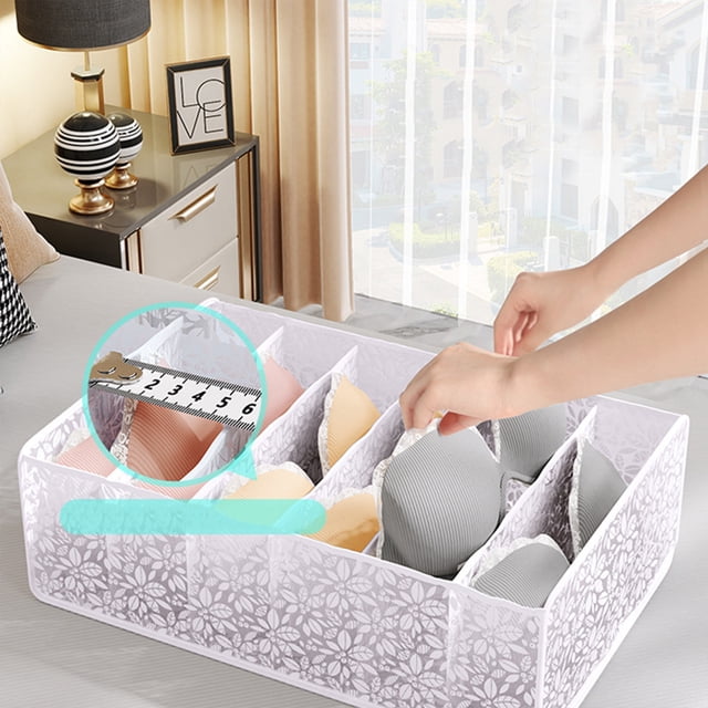 Fridja Clearance Under $5 Wardrobe Clothes Organizer, Compartment Clothes Organizer With Support, Foldable Washable Laundry Drawer Organizer With Handle
