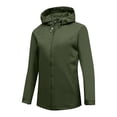 thumbnail image 1 of Veste à Capuche Zippée pour Femmes, Piste, Gym, Randonnée, Course, Sortie, Manteau à Capuche pour Adolescentes, Imperméable, Uni, Tenues d'Automne et d'Hiver 2025, Vêtements Tendance, 1 of 4