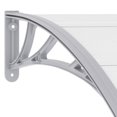 thumbnail image 3 of vidaXL Auvent de Porte Gris 240x100 cm PC, 3 of 4