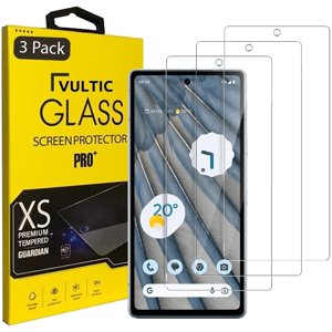 Vultic [3 Pack] Screen Protector for Google Pixel 7a [Case Friendly], Tempered Glass Film Cover