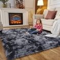 thumbnail image 1 of SUSUZI 5' x 7' Shaggy Area Rug, 2 Inch Thick Fluffy Plush Carpet with Non-Slip PVC Back, Soft Polypropylene Floor Rug for Bedroom Living Room Kids Room Home Décor,Dark Gray, 1 of 7
