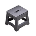thumbnail image 2 of Fridja Folding Step Stool 9", Step Stool, Heavy Duty Step Stools for Adults, Space Saving Small Foot Stools, Lightweight Step Stool for Kitchen, Bathroom, Office, Outdoor, Camping (Dark Gray), 2 of 6