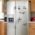 thumbnail image 1 of KITTEHIGM Kitchen Fridge Wall Sticker, Cute Sticker Fridge Happy Delicious Face Kitchen Fridge Wall Refrigerator Vinyl Stickers Cute Home Decor 1 Set Liquidation Pallets #66, 1 of 4