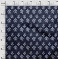 thumbnail image 2 of oneOone Silk Tabby Fabric Leaves & Floral Block Printed Craft Fabric BTY 42 Inch Wide, 2 of 4