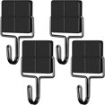 thumbnail image 1 of MesaSe Crochets Magnétiques Antirouille en Acier Inoxydable Noir 4 Pcs, 1 of 7