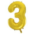 thumbnail image 1 of Unique Industries 34" Gold Number 3 Balloon, 1 count, 1 of 2