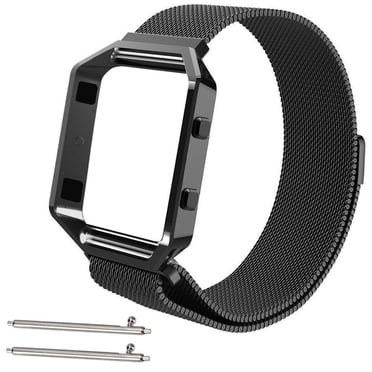 Bracelet Boucle de Remplacement en Acier Inoxydable + Cadre pour Montre Fitbit Blaze