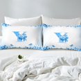 thumbnail image 4 of Erosebridal Monogrammed Full Sheet Sets,Personalized Initial Bedding Full Size,Letter Decoration,Lightweight,4-Piece, 4 of 7