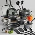 thumbnail image 4 of Tramontina PrimaWare 18 Pc Aluminum Nonstick Cookware Set – Steel Gray, 4 of 6