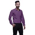 thumbnail image 3 of BESTMAN Chemise en Coton pour Hommes à Manches Longues Imprimée à Col Écarté Chemise Ajustée Formelle, 3 of 5
