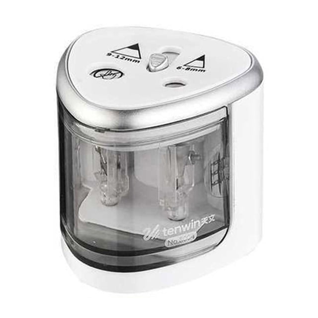 Colored Pencil Sharpener Pencil Sharpener Double Hole Pencil Sharpener with Slide Cover - Industrial Pencil Sharpener for 6-12Mm Pencils School for Student Art Worker Pencil Sharpener with Cover