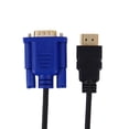 thumbnail image 3 of Lttoisl 1080p HDMI to VGA Converter Cable - Male HDMI to Female VGA Video Adapter, 1.8 Meter, for PC, Laptop, DVD, HDTV Displays, Full HD Resolution Support, 3 of 8