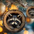 thumbnail image 1 of Boovnll Christmas Tree Decorations, Christmas Animalss Ornaments Owls Raccoons Christmas Decorations Christmas Tree Pendants 2D Flat Printing Acrylic Small Pendants, Christmas Decorations, 1 of 5