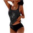 thumbnail image 1 of XMMSWDLA Swimsuit for Women Women'S Fashionable Loose Drawstring Split Swimsuit High Cut Bikini, 1 of 4