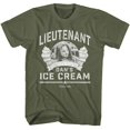 thumbnail image 1 of Forrest Gump Lt Dan Ice Cream Military Green Adult T-Shirt, 1 of 2