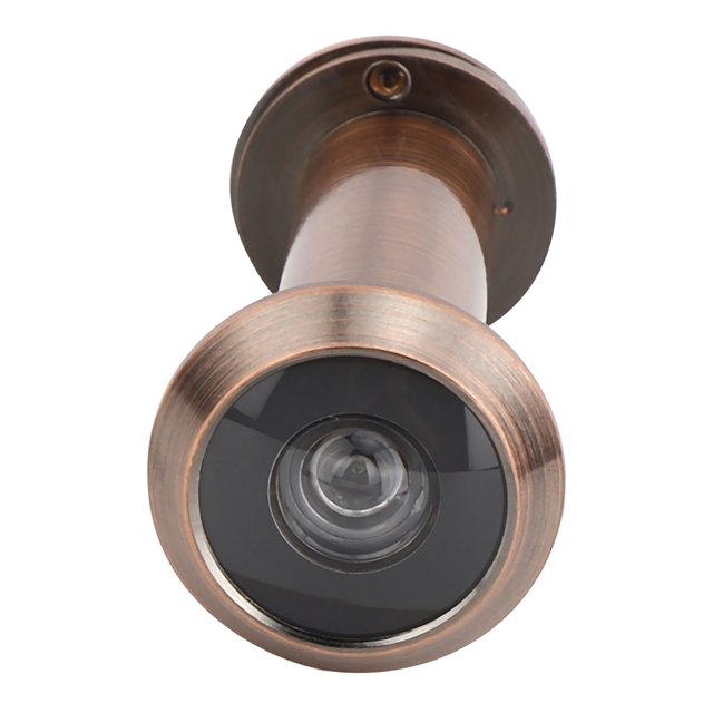 Home Security Door Viewer 220 Degree Viewing Angle Anti Theft Safety Peephole for Wood