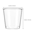 thumbnail image 4 of Dosaele Disposable Wineglass 100 Pcs Cups for Drinking Whiskey Glasses Clear Plastic Margarita, 4 of 6