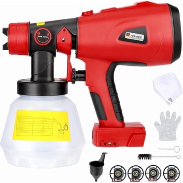 Vaporisateur de Peinture Sans Fil pour Bosch Batterie 18v, Pistolet de Pulvérisation, Vaporisateur de Peinture 200W pour Intérieur et Extérieur de la Maison, Peinture de Maison (Pile Non Incluse)