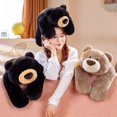 thumbnail image 2 of EIGTHTAIL Weighted Stuffed Animals 55cm Playful Expression Bear Comfortable Feel Lovable Design Baby Stuff White, 2 of 4