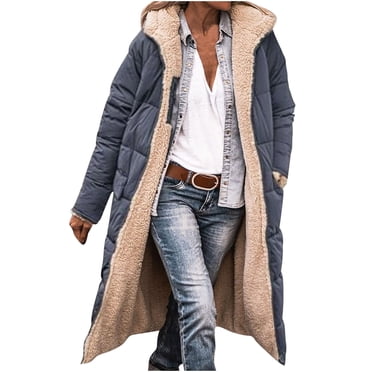 Birdeem Manteau Long en Coton Réversible pour Femmes, Hiver, Décontracté, Ample, Mode, à Poches Colorées, à Fermeture Éclair