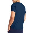 thumbnail image 3 of Hanes T-Shirt à Col Rond à Manches Courtes X-Temp pour Hommes, Lot de 2, m, Marine, 3 of 5