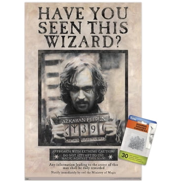 Le monde des sorciers: Harry Potter - Sirius Black Wanted Poster