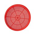 thumbnail image 1 of jinwen Red Round Sieve Flexible Portable Drying Rack for Outdoor Garden Fruits 4mm Hole Diameter, 1 of 9