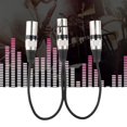 thumbnail image 3 of XLR Adapter Cable, 30cm XLR Female Jack to Dual Male Head Splitter Adapter Audio Mic Extension Cable for, 3 of 7