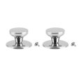 thumbnail image 1 of kurtrusly 2pack/lot Comfortable Grip Kitchenware Accessories For Round Lid Cap Flat (Silver) trumpet, 1 of 6