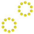 thumbnail image 1 of Baohd EVA Foam Golf Swing Exercises Practice Training Balls Golfing Skills Yellow 42mm 2Set, 1 of 6