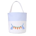 thumbnail image 2 of Easter Storage Basket Children's Party Embroidered Bunny Egg Tote Basket, 2 of 6