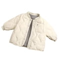 thumbnail image 1 of TBWNWG Girls Down Jackets for Kids Warm Stylish Autumn Winter Solid Color Rounded Neck Coat Windproof Design for Girls,Sizes 1-2 Years, 1 of 4