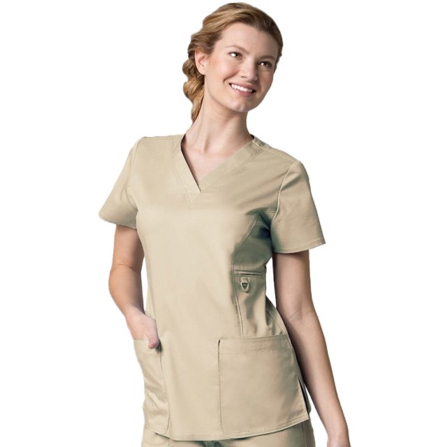 EON Haut de Sarrau Uni à Col en V COOLMAX® pour Femmes