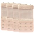 thumbnail image 1 of POINTERTECK 4 Pieces Womens Soft Comfortable 2 Hook 3 Rows Bra Extender Bra Band, 1 of 3
