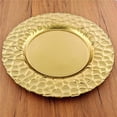 thumbnail image 1 of Red Pomegranate Collection 8533-1 13 in. Rocher Charger Plates, Gold - Set of 8, 1 of 1