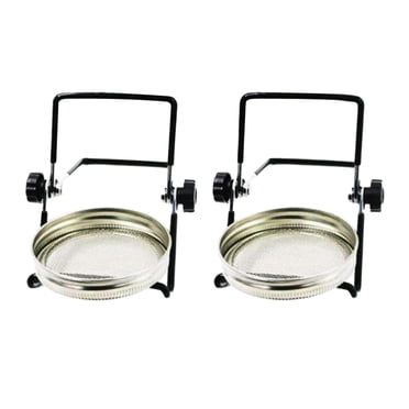 2 Pcs Couvercles de Germination pour Pots Faciles à Nettoyer avec 2 Supports de Germination pour Pots à Ouverture Régulière Ou Grand Kits de Germination de Pots pour la Culture des Haricots