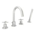 thumbnail image 1 of Ancona Prima 4 Colori Series Brushed Nickel Bathroom Tub Faucet , 1 of 4