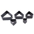 thumbnail image 1 of Leather Die Cut Shapes,  Different Sizes Leather Die Cutter Hollow Punching Mold Diamonds Shaped 5Pcs  For Leather Goods Store For DIY Crafts For Home, 1 of 8