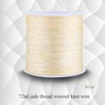 thumbnail image 1 of 100M x 0.8mm Nylon Chinese Knot Cord Rattail Macrame Shamballa Thread String Beige Chinese Knot Cord, 1 of 4
