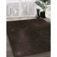 thumbnail image 3 of Ahgly Company Machine Washable Indoor Square Transitional Chocolate Brown Area Rugs, 4' Square, 3 of 7