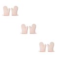 thumbnail image 2 of QualitChoice 1 Paire de Gants de Four en Polyester Mitaines Résistantes à la Chaleur pour Micro-Ondes de Cuisine Rose 3Ensemble, 2 of 6