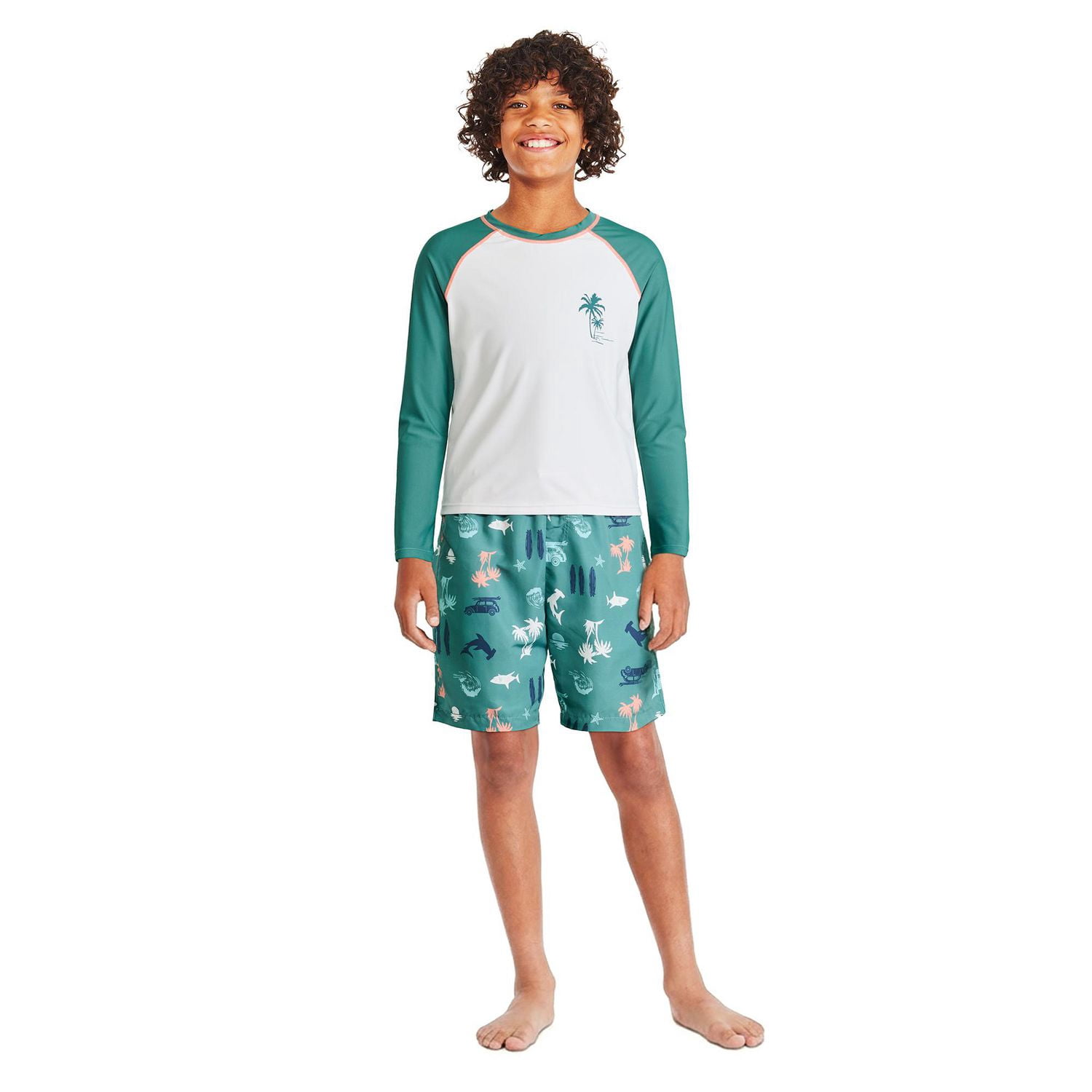 Btween Boys' Two Piece Rashguard Set