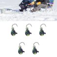 thumbnail image 4 of Ice Fishing Hooks, Ice Fishing Lures Portable 5PCS High Sharpness  For Perch, 4 of 8