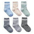 thumbnail image 3 of George Toddler Boys' Crew Socks with Grippers 6-Pack, 3 of 4