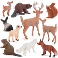 thumbnail image 2 of 10PCS Forest Animal Figures Simulation Miniature Wild Animal Figures Set Waterproof Forest Animal Learning Toys For Children, 2 of 8