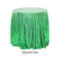 thumbnail image 3 of Round Tablecloth Glitter Wedding Glitter For Wedding Parties 47x47 Inches In A Variety Of Colors, 3 of 6