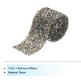 thumbnail image 3 of Unique Bargains 1 Roll 1 Yard Self Adhesive Crystal Rhinestone Diamond Ribbon for Arts & Crafts Project Grey, 3 of 5