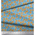 thumbnail image 3 of Soimoi Poly Georgette Fabric Text & Tiger Face Cartoon Print Fabric by The Yard 42 Inch Wide, 3 of 3