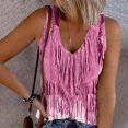 thumbnail image 2 of Plebaso Womens Print Tank Tops Ribbed Sleeveless Casual Tops Button up V Neck Slim Knit Tees for Women, 2 of 5